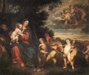 Anthony Van Dyck The rest in the flight to Egypt painting